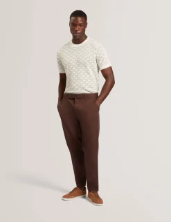 Basket Knit Wool Silk Blend T-Shirt