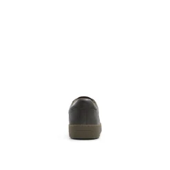 Black & Brown Leather Cup Sole Sneakers