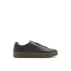 Black & Brown Leather Cup Sole Sneakers