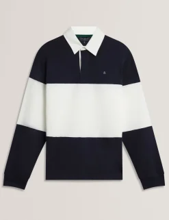 Block Stripe Jersey Cotton Rugby Shirt