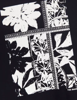 Botanical Graphic Crew Neck T-Shirt