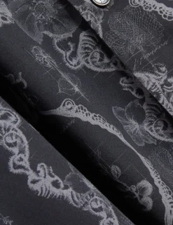 Botanical Lace Cotton Stretch Shirt