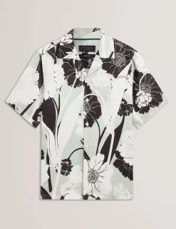 Botanical Print Short Sleeve Resort Shirt