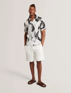 Botanical Print Short Sleeve Resort Shirt