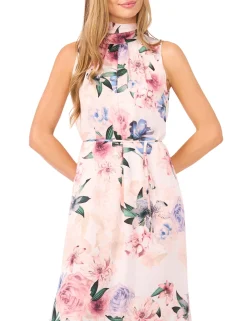 Bow Tie Sleeveless Maxi Dress