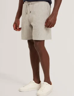 Cable Texture Pull-On Relaxed Shorts