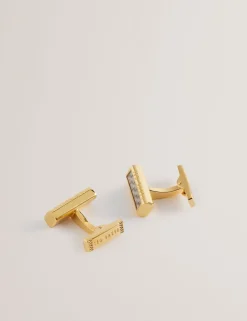 Carbon Fibre Bar Metal Cufflinks