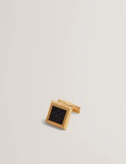 Carbon Fibre Centre Square Cufflinks