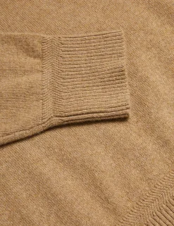 Cashmere Cable Detail Crew Neck Jumper