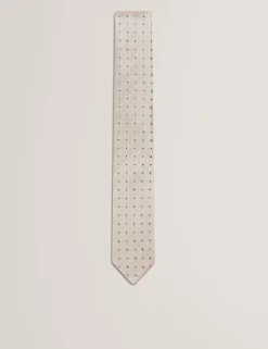 Circle Geometric Print Silk Tie