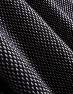 Contrast Stitch Knit Cotton Polo Shirt