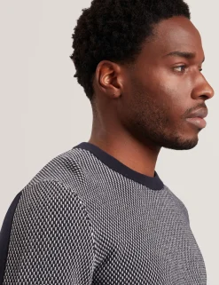 Contrast Stitch Knit Cotton Polo Shirt