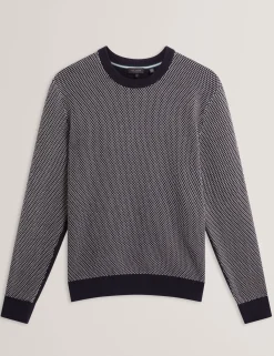Contrast Stitch Knit Cotton Polo Shirt