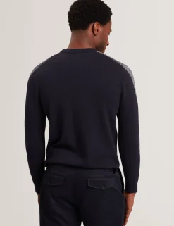 Contrast Stitch Knit Cotton Polo Shirt