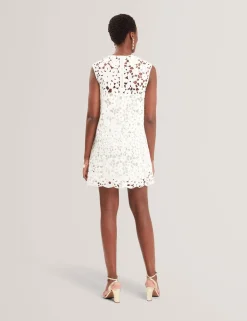 Crochet Sleeveless Mini Shift Dress