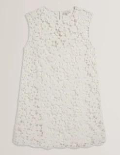 Crochet Sleeveless Mini Shift Dress