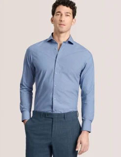 Dobby Stretch Cotton Slim Fit Shirt