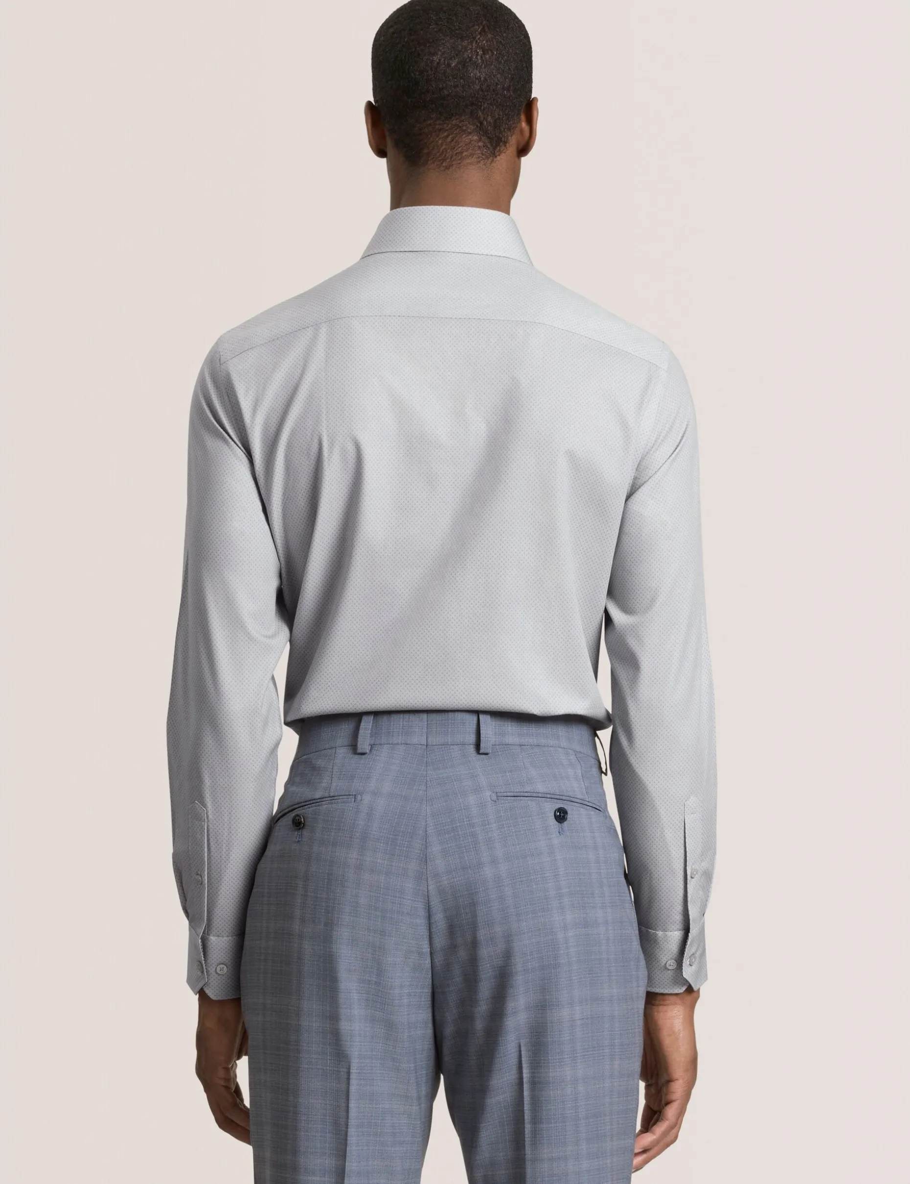 Dobby Stretch Cotton Slim Fit Shirt