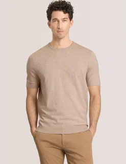 Fine Knit Short Sleeve T-Shirt