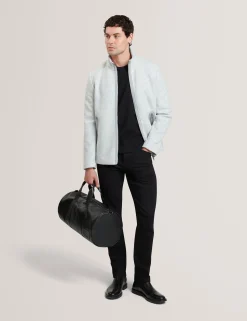 Funnel Neck Zip-Up Fleece Jacket