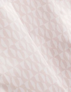 Geometric Leaf Print Short Sleeve Shirt