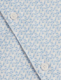 Geometric Print Pure Cotton Short Sleeve Shirt