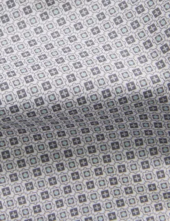 Geo Print Stretch Cotton Slim Fit Shirt