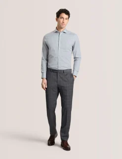 Geo Print Stretch Cotton Slim Fit Shirt
