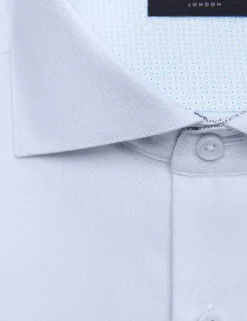 Geo Texture Stretch Cotton Slim Fit Shirt