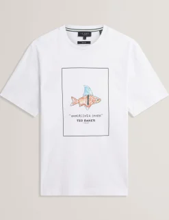 Goldfish Graphic Pure Cotton T-Shirt