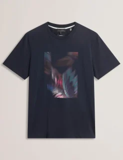 Graphic Print Crew Neck Cotton T-Shirt
