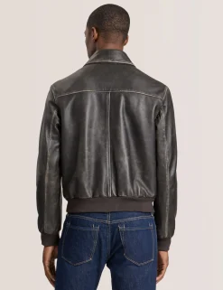 Leather Bomber Jacket