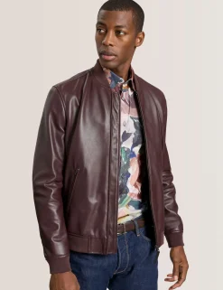 Leather Bomber Jacket