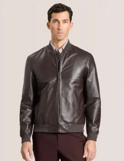 Leather Bomber Jacket