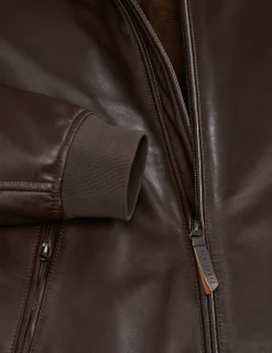 Leather Bomber Jacket