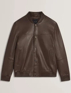 Leather Classic Bomber Jacket