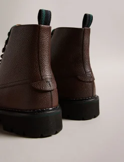 Leather Lace Up Boots