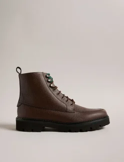 Leather Lace Up Boots