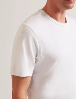 Lightweight Cotton Linen Crew Neck T-Shirt