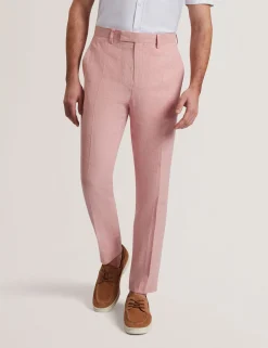 Linen Cotton Woven Dress Pants