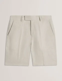 Linen Cotton Woven Tailored Shorts