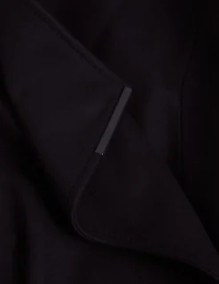 Longline Belted Wool Wrap Coat