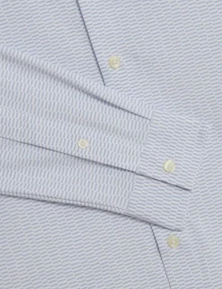 Long Sleeve Geo Print Shirt