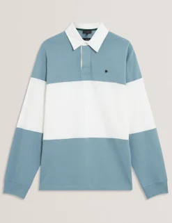 Long Sleeve Panelled Rugby Shirt