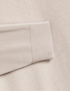 Long Sleeve Silk Blend Crew Neck Jumper