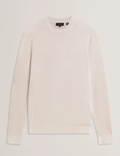 Long Sleeve Silk Blend Crew Neck Jumper