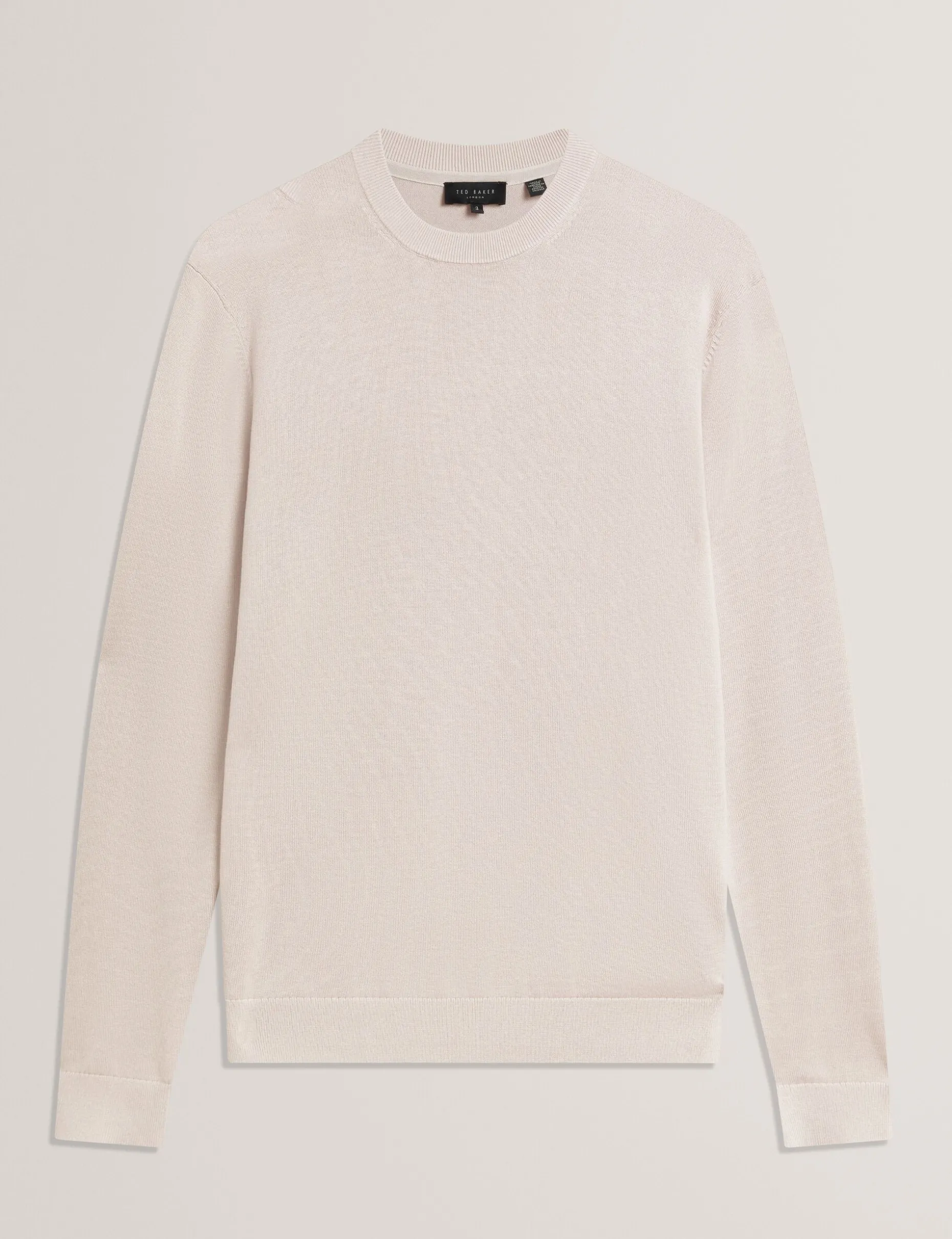 Long Sleeve Silk Blend Crew Neck Jumper