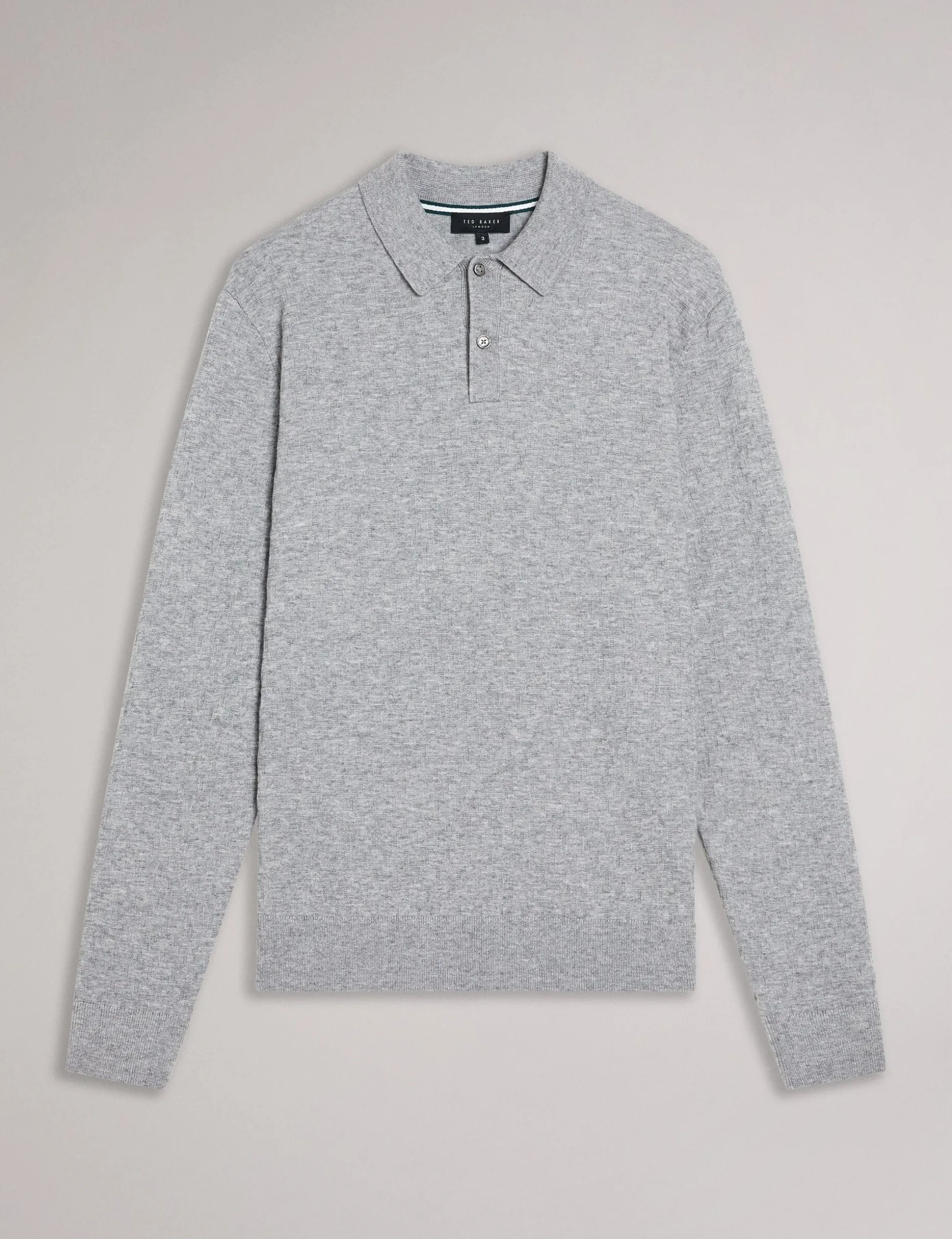 Long Sleeve T Stitch Knitted Polo