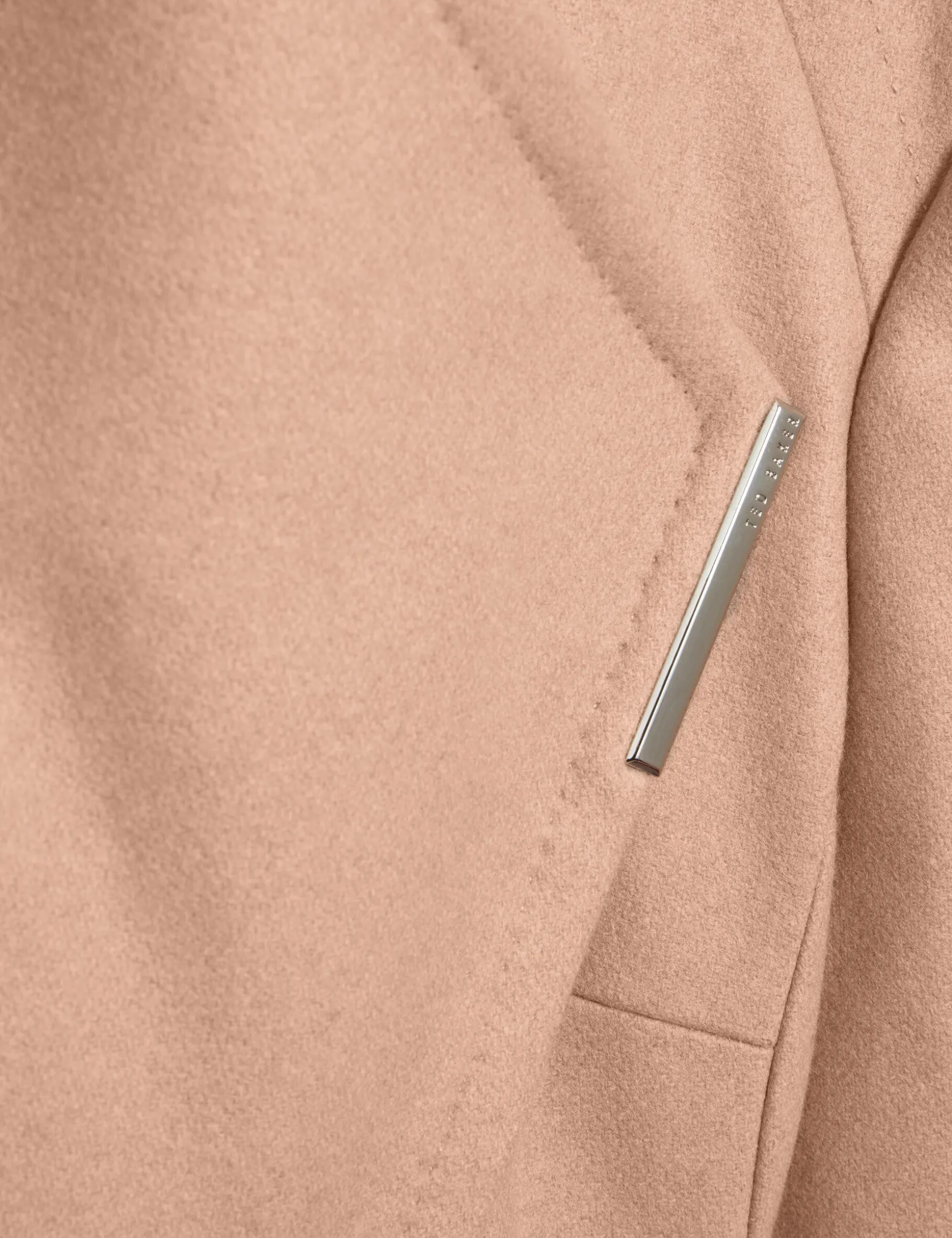 Mid Length Belted Wool Wrap Coat