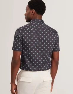 Mini Floral Print Short Sleeve Shirt